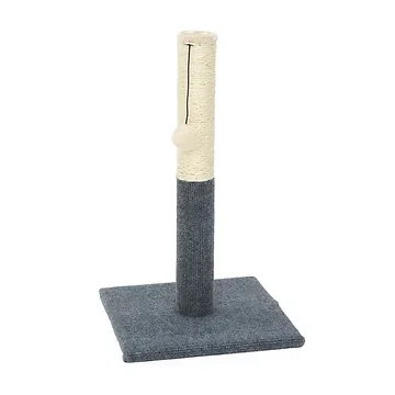Kattenkrabpaal zwart met bal 30 x 52 cm
