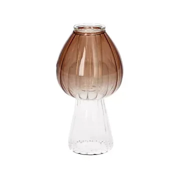 Kandelaar glas Morel oranje 6.5 x 12.3 cm