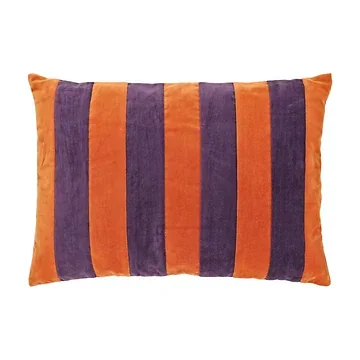 Unique Living Kussen Mika streep oranje paars 40 x 60 cm