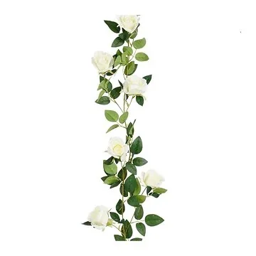 Mica Decorations Slinger Roos Wit 180 x 15 x 6 cm