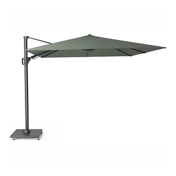 Platinum Zweefparasol Challenger T² Olive Vierkant 300 x 300 cm