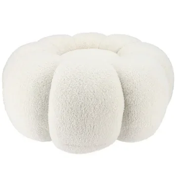 Daan Kromhout Design Poef Flower Wit 65 x 30 cm