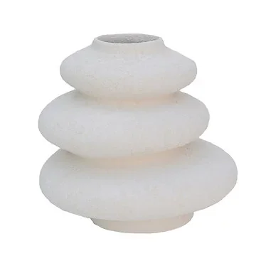 HS Potterie Vaas Deco Ivoor 21 x 21 x 21 cm