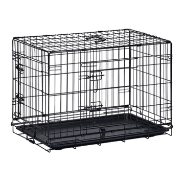Beeztees Hondenbench 2-deurs M Zwart 81 x 55.5 x 61.5 cm