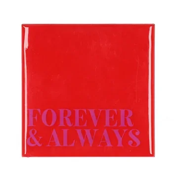 Tegel Forever & Always Rood 10 x 10 cm