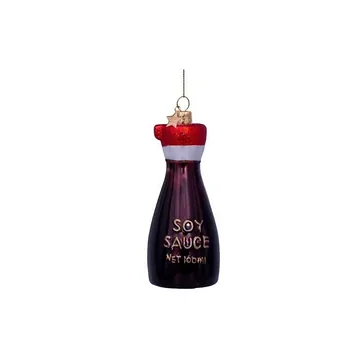 Vondels Kersthanger fles soya saus 11 cm