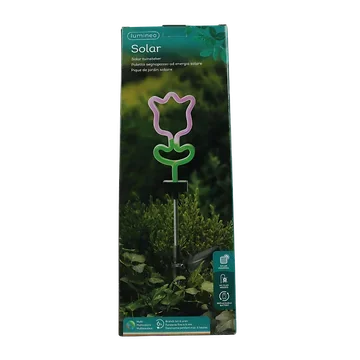 Lumineo Solar Neon Tuinsteker Tulp Paars