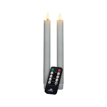 Dinerkaars Wit Rustiek Wax 23 cm (2 stuks)