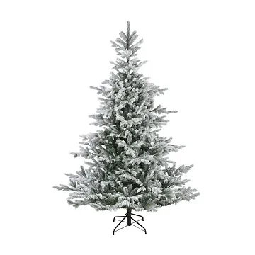 Everlands kunstkerstboom Grandis fir groen sneeuw 210 x 150 cm