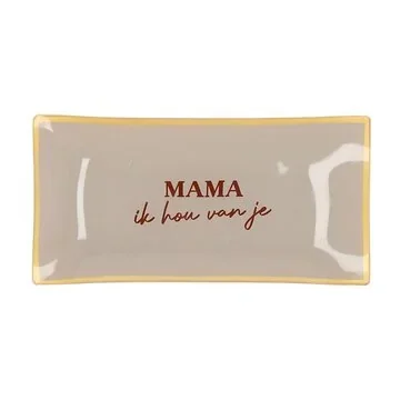 Daan Kromhout Design Bord Rechthoek Mama Ik Hou Van Je 20 x 10 x 2 cm