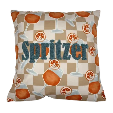 De Bosrand Sierkussen Aperol Spritzer Fluweel 45 x 45 cm