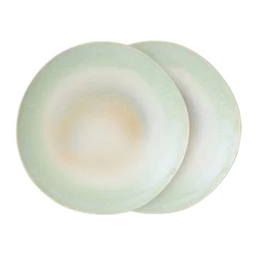 HKliving Dinerbord 70's Ceramics Palms 2 stuks 27.5 cm