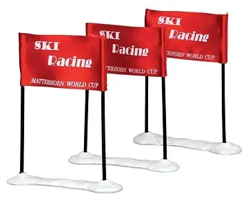 Lemax Ski racing flag