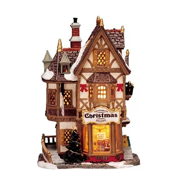 Lemax Tannenbaum Christmas Shop met verlichting