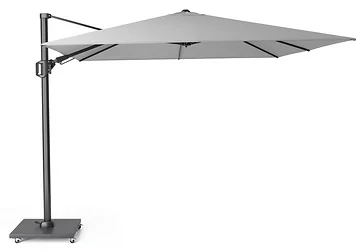 Platinum Zweefparasol Challenger T² Light Grey Vierkant 300 x 300 cm