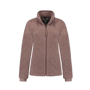 Kjelvik Teddy Fleece vest met patroon Norel Rose 36 t/m 46