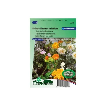 Mengsel eetbare bloemen kruiden