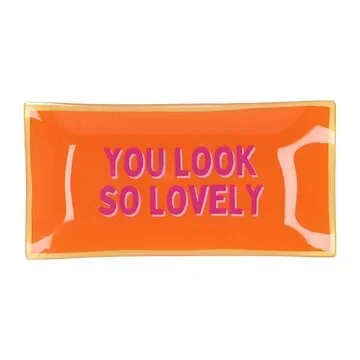 Daan Kromhout Design Bord Rechthoek You Look So Lovely 20 x 10 x 2 cm