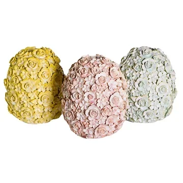 Des Pots Bloemenei geel 24 x 21 cm