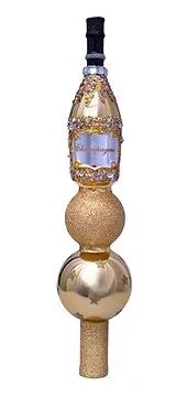 Vondels Kersthanger piek champagne fles 26 cm
