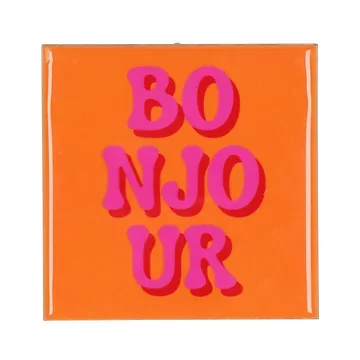 Tegel Bonjour Oranje 10 x 10 cm