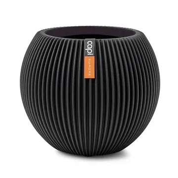 Capi Europe Bloempot Groove Zwart 13 x 10 cm