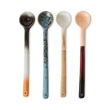 HKliving 70S Ceramics Spoons L, Breeze 4 stuks