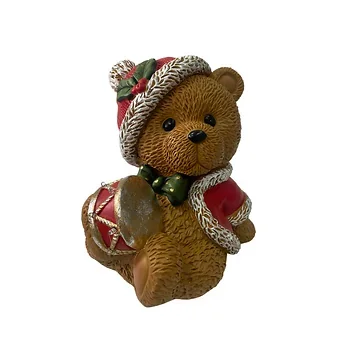 Kerstbeer trommel LED 30 cm