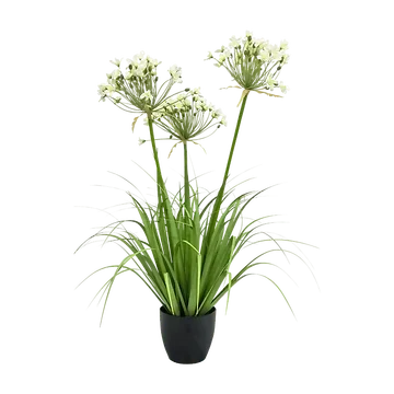 De Bosrand Kunstplant Agapanthus Wit 80 cm