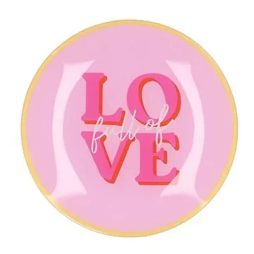 Daan Kromhout Design Bord Rond Love 18 x 2 cm