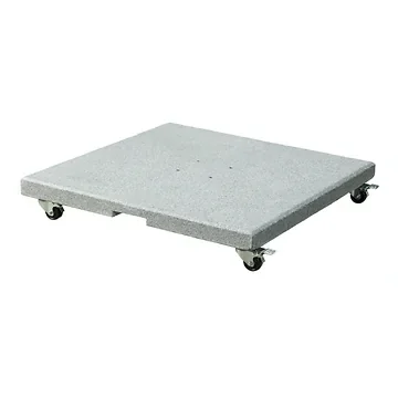Platinum Parasolvoet Salerno met Zwenkwielen Grijs 90 kg