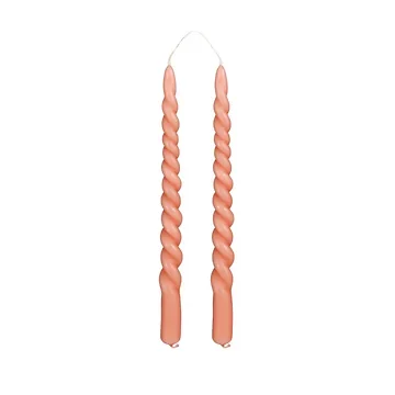 Mica Decorations dinerkaars twist roze 29 cm
