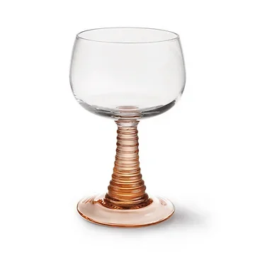 HKliving Swirl Wine Glass High, Nude