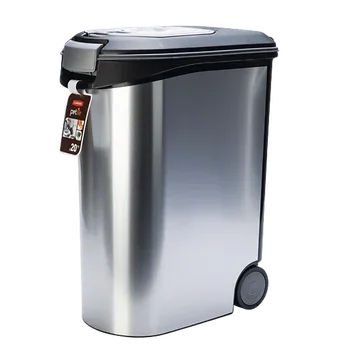 Beeztees Voedselcontainer Hond Curver Metallic Zilver 49 x 28 x 60 cm