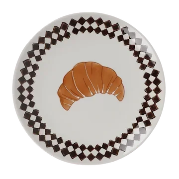 De Bosrand Bord Croissant Keramiek Bruin 20.5 cm