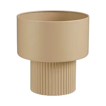 Mica Decorations Bloempot Lux Rond Bruin 33 x 31.5 cm