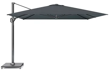 Platinum Zweefparasol Challenger T¹ Telescope Faded black Vierkant 350 x 350 cm