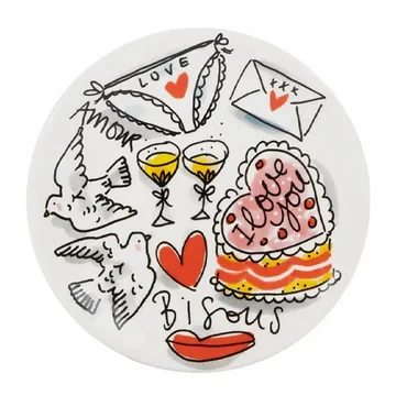 Blond Amsterdam Petit Four Bord Love Bisous 12 cm