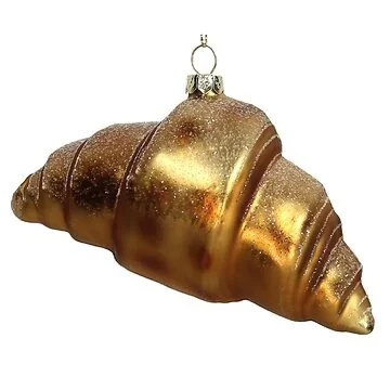 Kersthanger Croissant Glas Bruin 15.2 cm