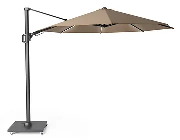Platinum Zweefparasol Challenger T² Glow Taupe Rond Ø 350 cm