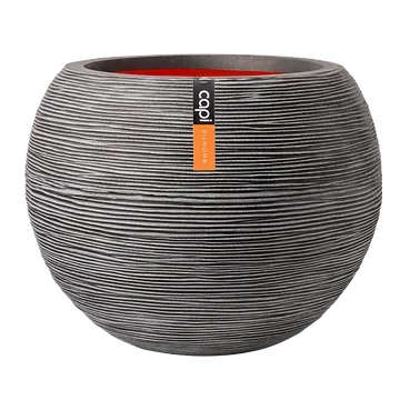 Capi Europe Bloempot Nature Rib Antraciet 40 x 32 cm