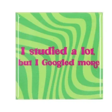 Daan Kromhout Design Tegel I Studied A Lot Green 10 x 10 cm