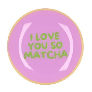 Daan Kromhout Design Bord Rond I Love You So Matcha 18 x 2 cm