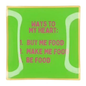 Daan Kromhout Design Bord Vierkant Way To My Heart 18 x 18 x 2 cm