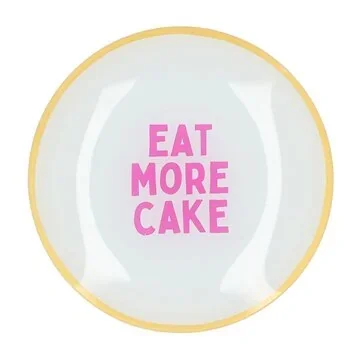 Daan Kromhout Design Bord Rond Eat More Cake 18 x 2 cm