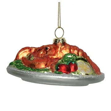 Kersthanger Kreeftenschotel Glas Multi 11.4 cm