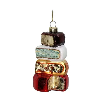 Kersthanger Kaaslaag glas Multi 11.4 cm