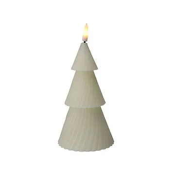 LED-kaars Boom Ivoor 11 cm