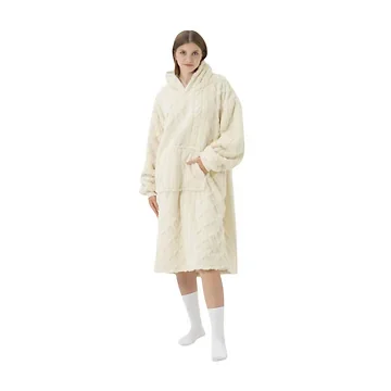 Dutch Decor Hoodie Sophie bone white 170 x 110 cm
