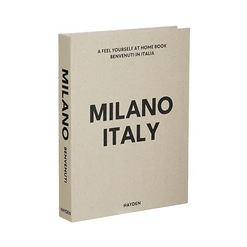 Mica Decorations Decoratie Boek Italy Grijs 25 x 33 x 5 cm